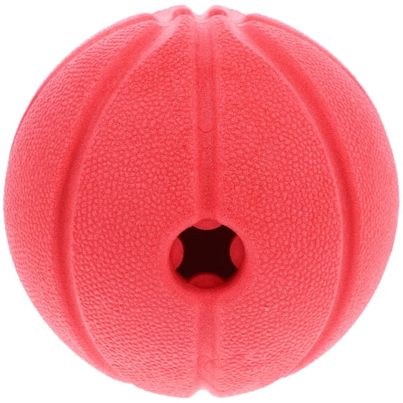 BESTYASH Treat Ball Toy TPR Foam Interactive Play Yellow 1Pcs