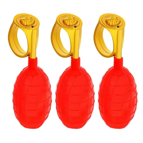 BESTYASH Tricky Water Games Red Water Squirt Spray Ring for Family Gatherings 3Pcs