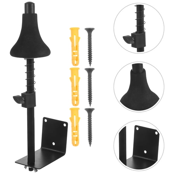 BESTYASH Black Wall Trumpet Hanger Professional Wind Instrument Display Stand