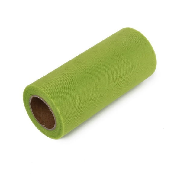 BESTYASH Tulle Mesh Fabric Rolls for Wedding Car Green Decoration 1Pack