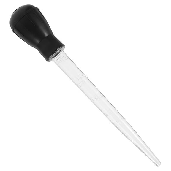 BESTYASH Reusable Black Plastic Meat Baster for Barbecue and Cooking Marinade Injection