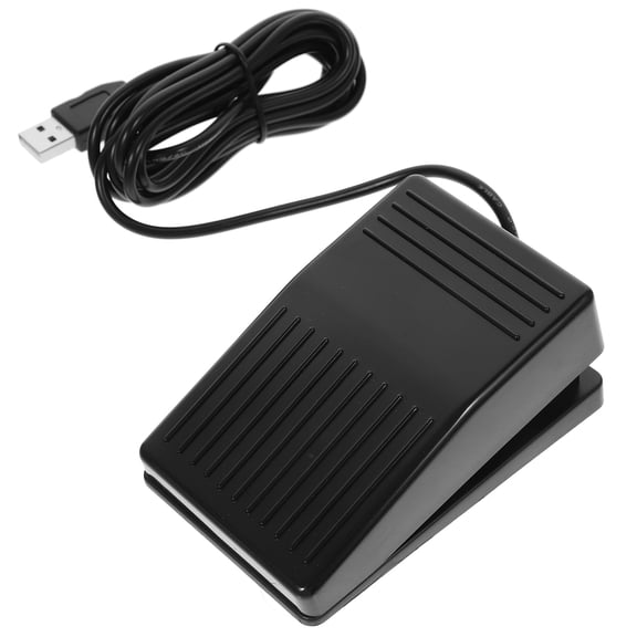 BESTYASH USB Foot Pedal Single Footswitch with Durable Plastic and Anti Skid Surface for Pc