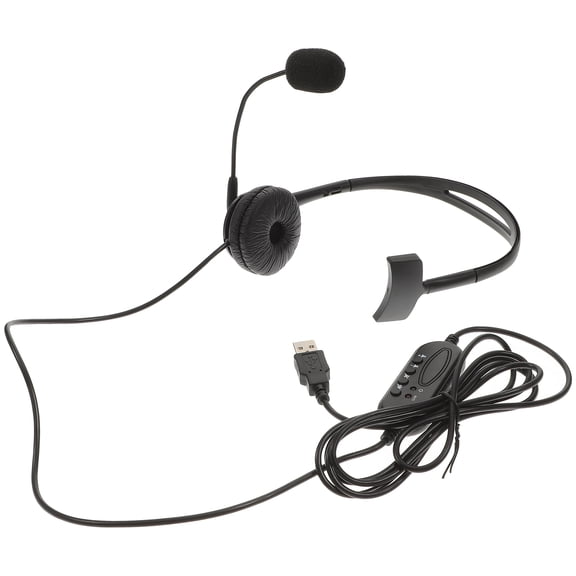BESTYASH USB Headset with Microphone for Pc Noise Canceling Design Comfortable Ergonomic for Home Office