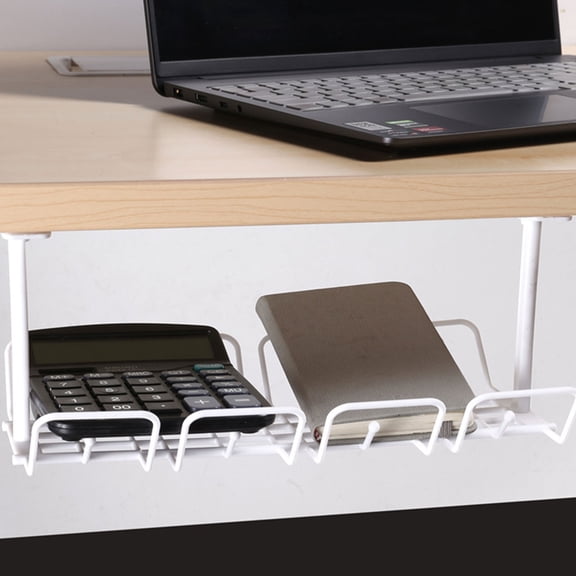 BESTYASH Under Desk Cable Management Tray in Grey for Office and Study Wire Organization