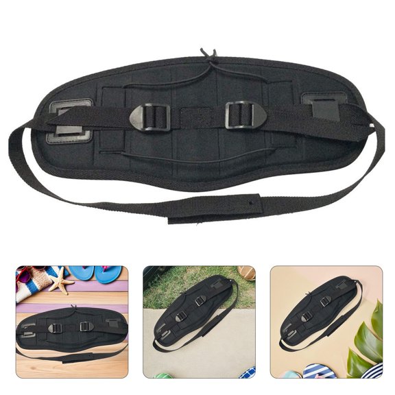 BESTYASH Kayak Backrest Cushion Black Ergonomic Support for Water Travel and Outdoor Activities