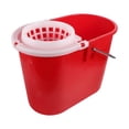 thumbnail image 1 of BESTYASH Plastic Mop Bucket with Handle Red Commercial Cleaning Bucket for Mop Attachment Large Use, 1 of 6