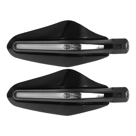 BESTYASH Universal Motorcycle Handguards with Windshield Deflector and Built in Turn Signal Lights