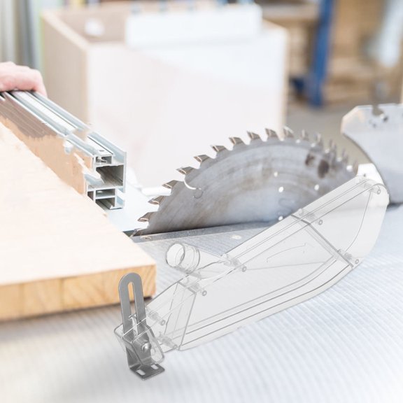 BESTYASH Universal Transparent Table Saw Guard with Sturdy Construction for Dust Reduction