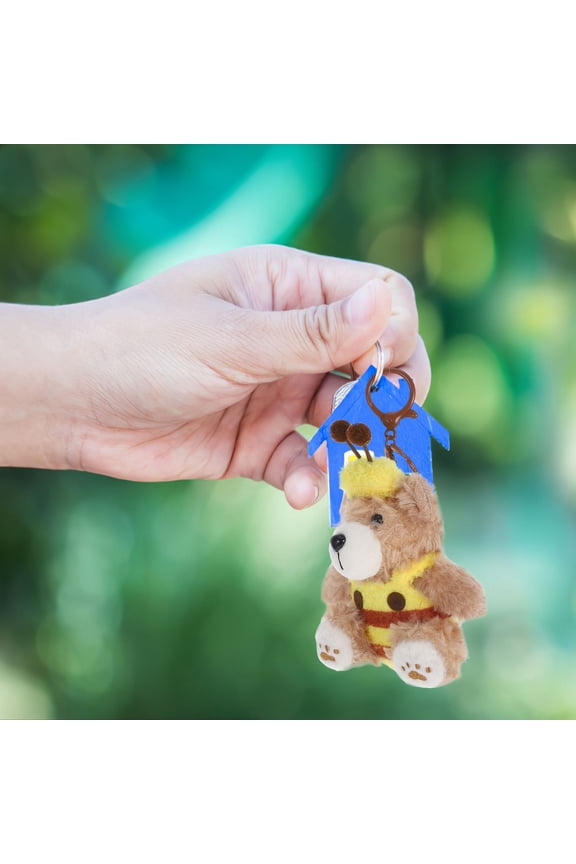 Valentine's Day Plush Key Pendant for Women and Children Assorted Color 1pc Back to School