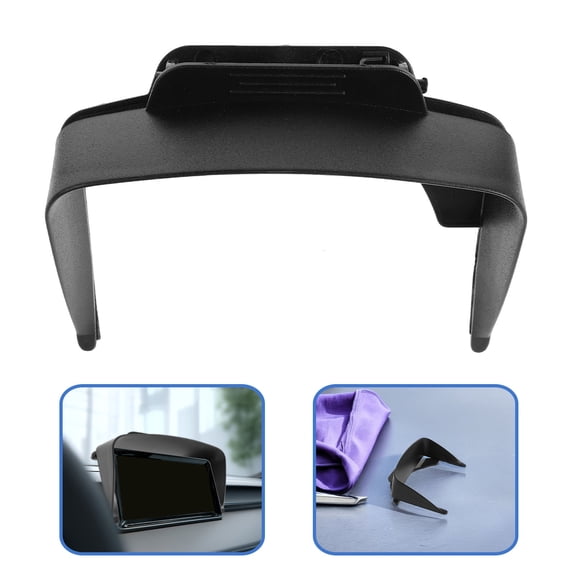 BESTYASH Car GPS Navigation Sun Hood Black Lightweight Easy Install Anti Glare Shield
