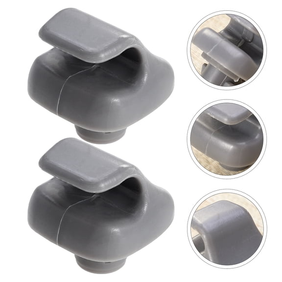 BESTYASH Vehicle Sun Visor Holder Hook Grey Plastic Replacement Clip for Sunshade