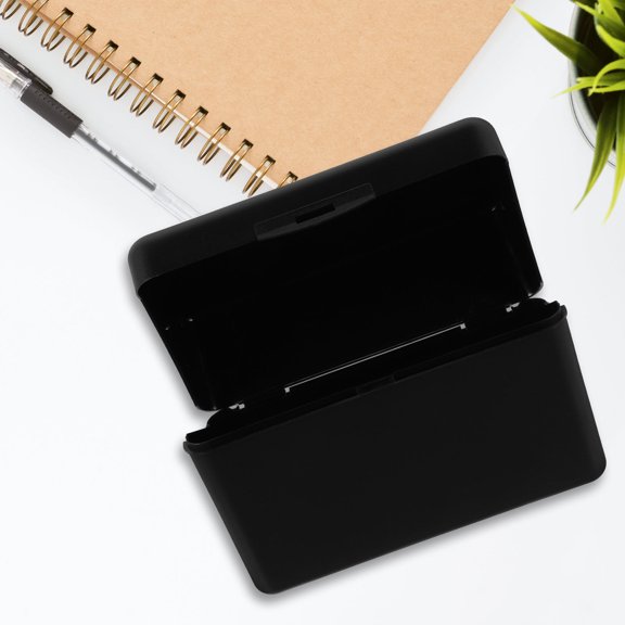 BESTYASH Vendor Booth Display Black Business Card Box with Compact and Functional Design