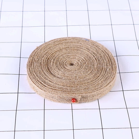 BESTYASH Versatile Brown Jute Webbing Ribbon for Weaving Decoration and Handmade Craft Embellishments