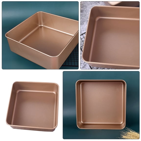BESTYASH Versatile Chocolate Baking Pan for Cakes Breads and Cookies Solid Bottom Mold for Oven Use