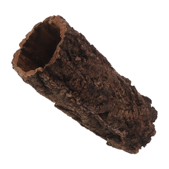BESTYASH Versatile Reptile Tank Hideout in Coffee Wood for Bearded Dragons Leopard Geckos and Snake Habitats