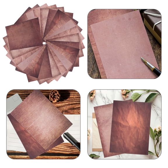 BESTYASH Vintage Letter Writing Paper Set with Assorted Colorful Thick Smooth Sheets for Stationery, Scrapbooking, Crafts and Projects