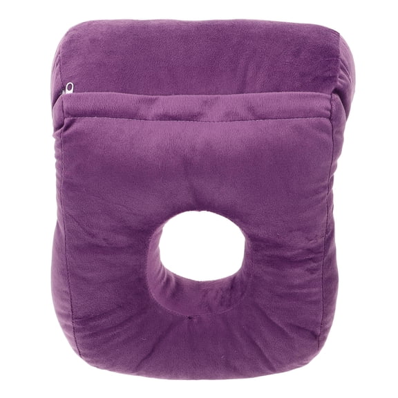 BESTYASH Violet Travel Neck Pillow for Airplane Office Use Ergonomic Hollow Design Supports Comfortable Rest
