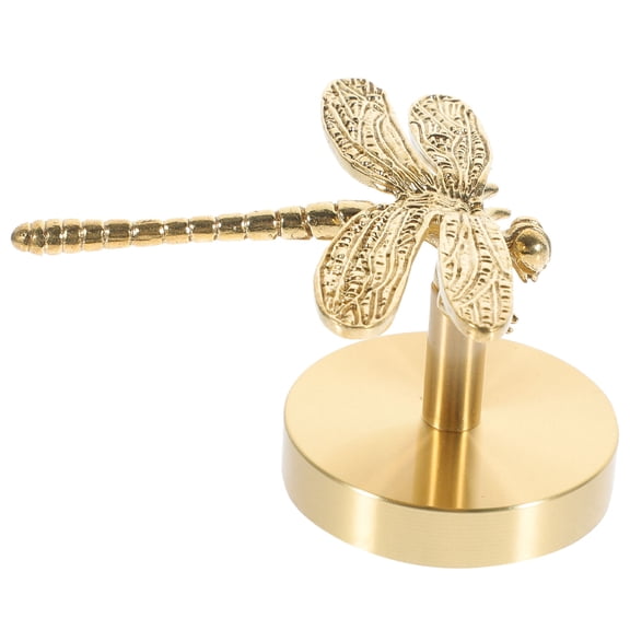 BESTYASH Golden Brass Dragonfly Wall Hook with Storage Shelf, 1 Piece, Decorative and Functional for Home and Family Use
