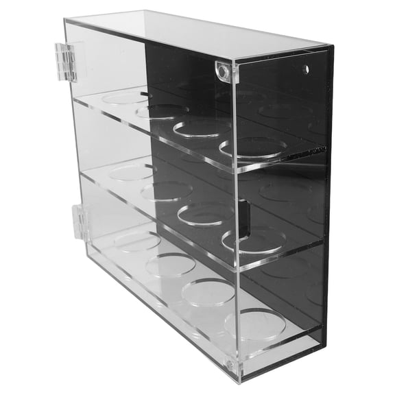 BESTYASH Wall Mount Acrylic Golf Ball Display Cabinet with Premium Transparent Organizer