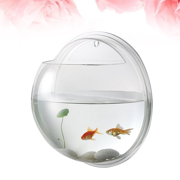 BESTYASH Wall Mounted Acrylic Fish Tank Hanging Aquarium Transparent Solid Sturdy for Fish and Plants