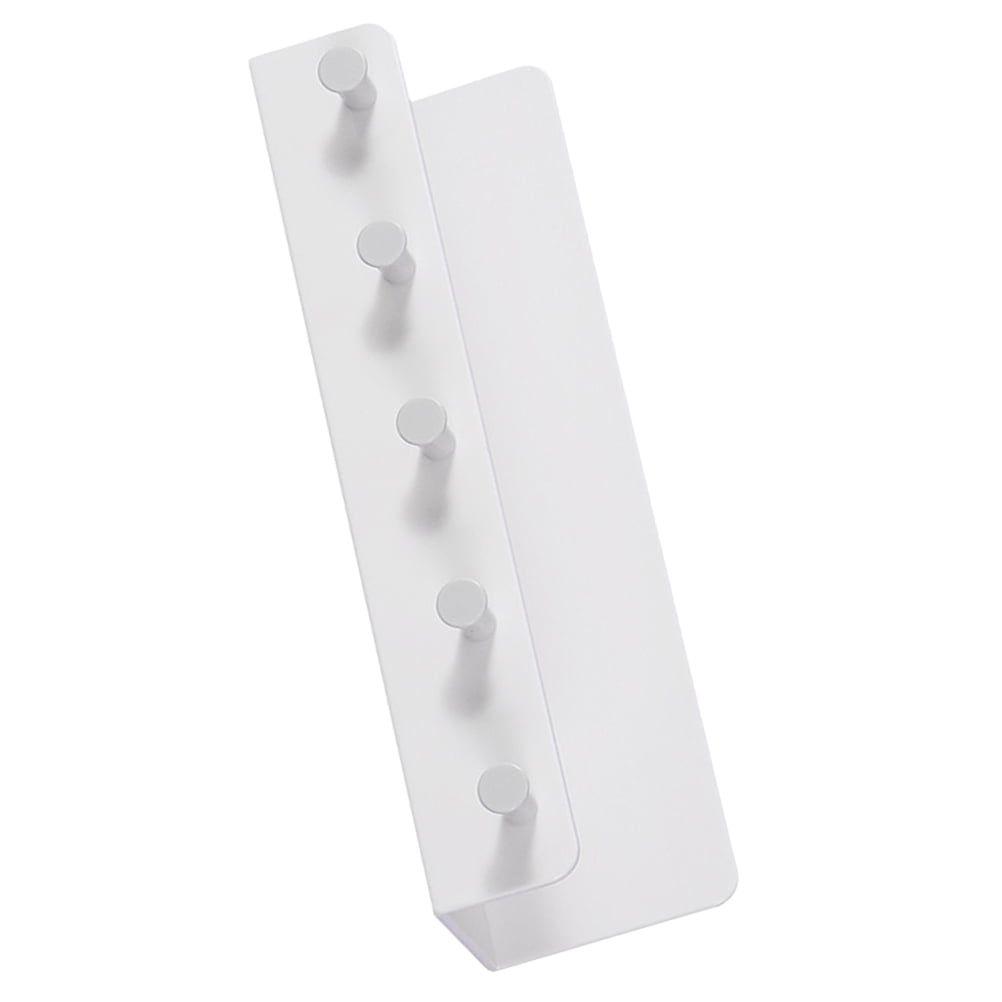 BESTYASH White Wall Mounted Key Holder with Storage Tray for Entryway ...