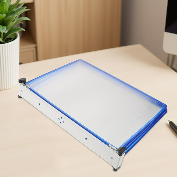 BESTYASH Wall Mounted Binder Organizer in Blue with Easy Access Panels for Document Storage