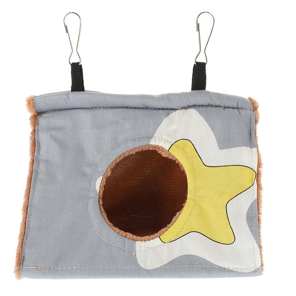 BESTYASH Warm Hanging Bird Nest Cotton Hammock for Parrot Cage Home Use Grey Bird Resting Bed