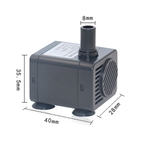 BESTYASH Water Feature Pumps Brushless Water Pump ABS for Aquarium and Pond 1 Set