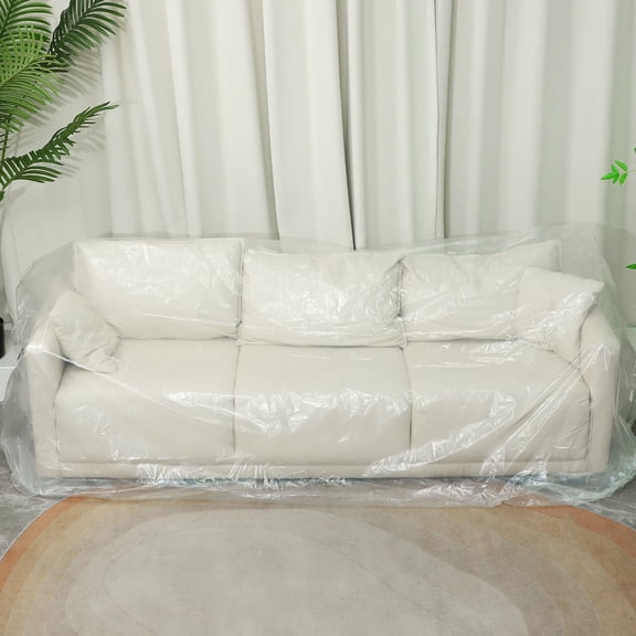BESTYASH Clear Plastic Sofa Cover Waterproof Protection for Furniture