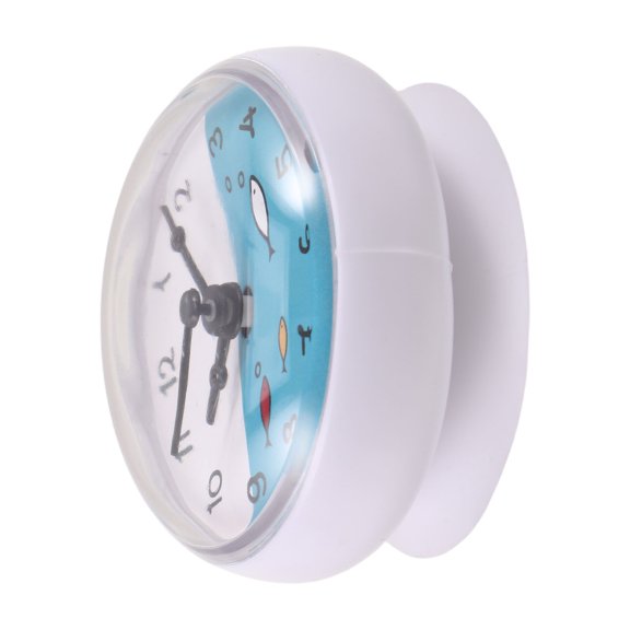 BESTYASH Waterproof Bathroom Clock, Multi-Color, Plastic, Clear Mirror Display, Stylish Design