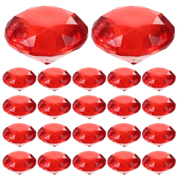 BESTYASH Wear Resistant Red Plastic Vase Filler Gems for Valentines Day Vase Decor Accessories