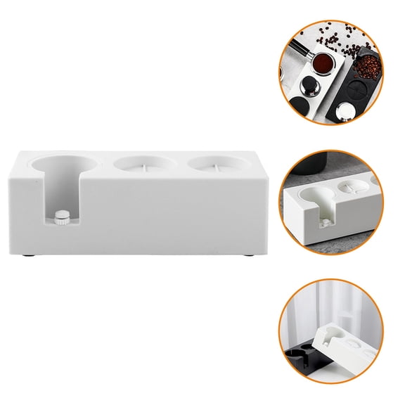 BESTYASH White Coffee Tamper Stand for Home Use and Coffee Shops, Wear-Resistant Tool Accessory