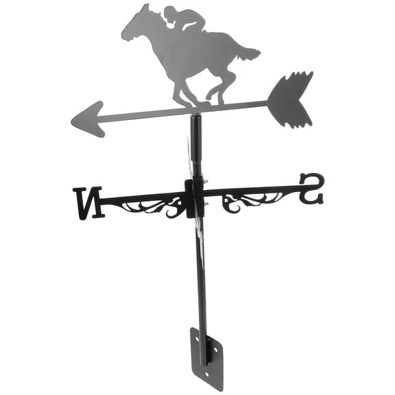 BESTYASH Metal Garden Weathervane with Zinc Alloy and Black Finish for Outdoor Yard Decoration