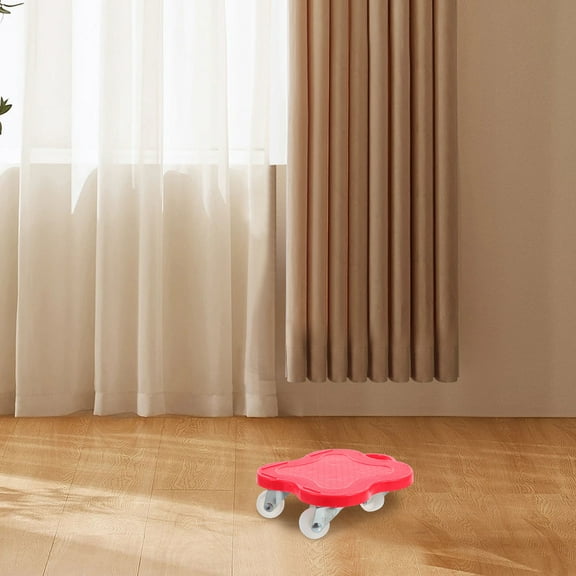 BESTYASH Wheel Dolly For Furniture Moving With Floor Protection 1Pcs Red Abs Plastic Moving Tool