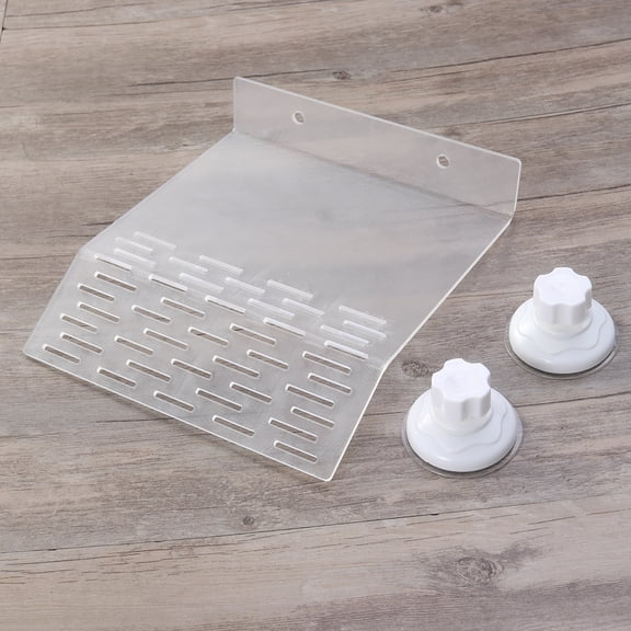 BESTYASH White Acrylic Turtle Dock Basking Platform Floating Pier with Suction Cups for Fresh and Salt Water