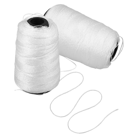 BESTYASH White Construction String, Lightweight Nylon Line for Hanging, Marking, and DIY Projects