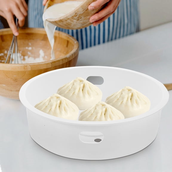 BESTYASH White Kitchen Steamer Basket Insert for Cooking Dumplings Dim Sum and Vegetables with Smooth Surface
