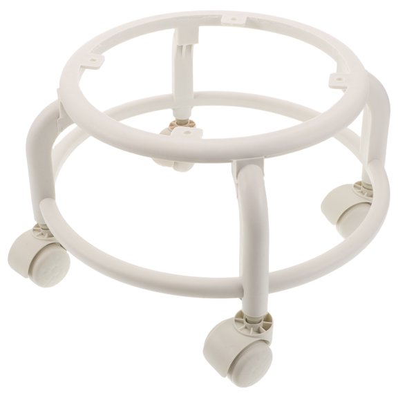 BESTYASH Versatile White Alloy Bar Stool Base for Easy Movement and Stable Support