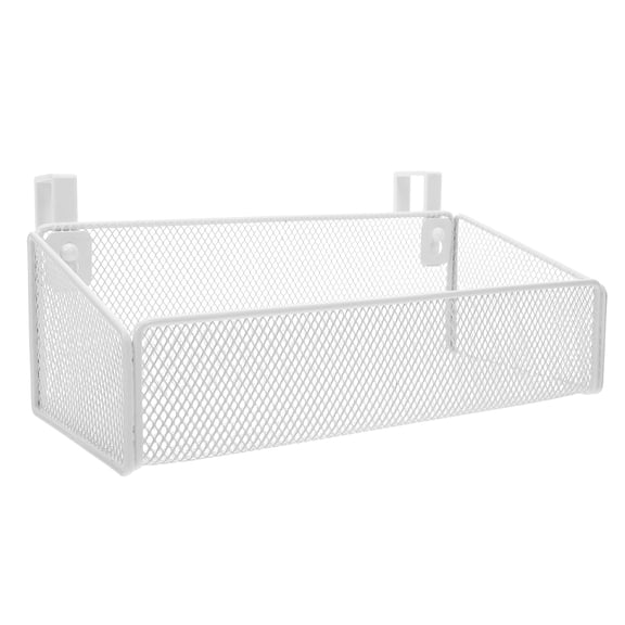 BESTYASH White Bedside Storage Basket for Bunk Beds, Office Desks, Dorm Rooms, Hanging Organizer for Books, Snacks, and Essentials