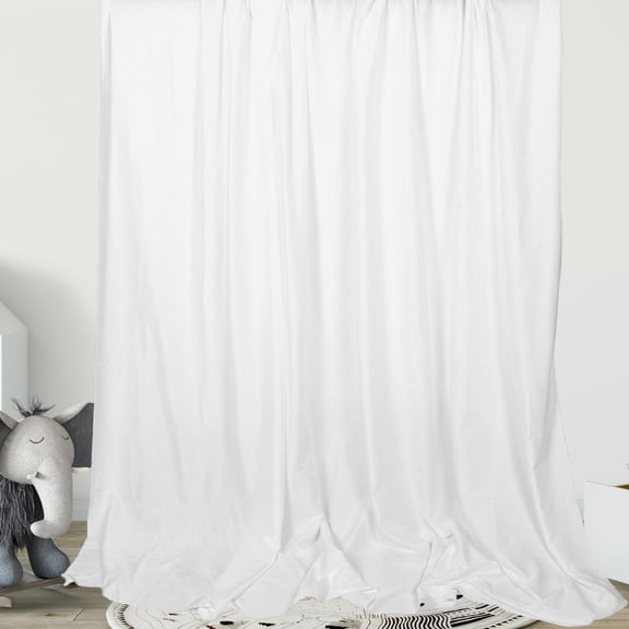 BESTYASH White Photo Background Cloth for Photography, Streaming, Video Shoots, and Easy Hanging Backdrop