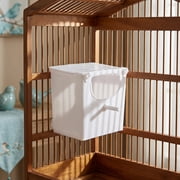 BESTYASH White Plastic Bird Nest Box for Parakeet Breeding with Ventilation and Outdoor Material