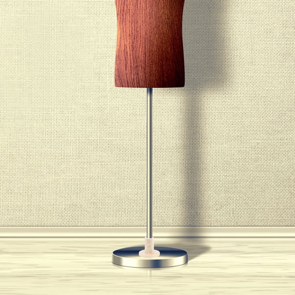 BESTYASH White Plastic Mannequin Base with Stable Pole Stand for Retail Store Displays and Boutique Use
