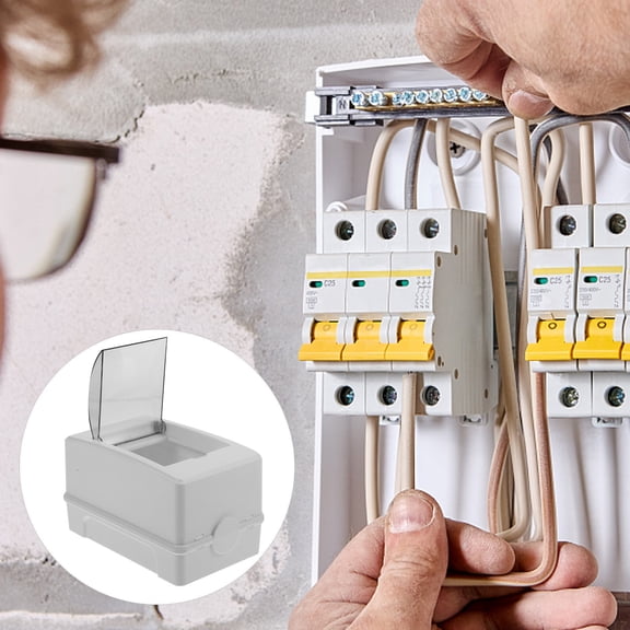 BESTYASH White Plastic Consumer Unit Box with Sturdy Construction Weatherproof Electrical Distribution Panel