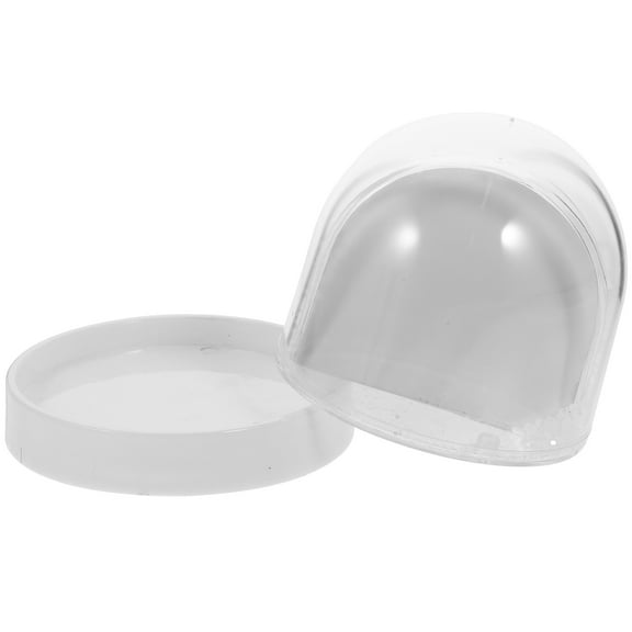 BESTYASH White Plastic Snow Globe Frame for Sublimation, Custom Photo Display and Craft Projects