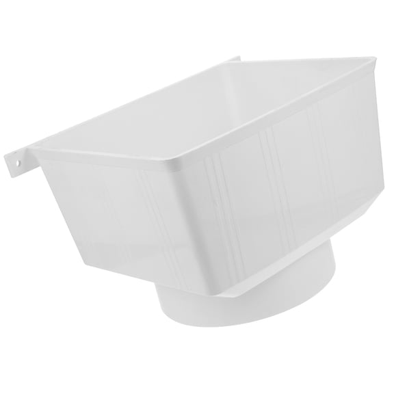 BESTYASH White Rainwater Gutter Adapter PVC Downspout Connector Lightweight with Wide Mouth Design