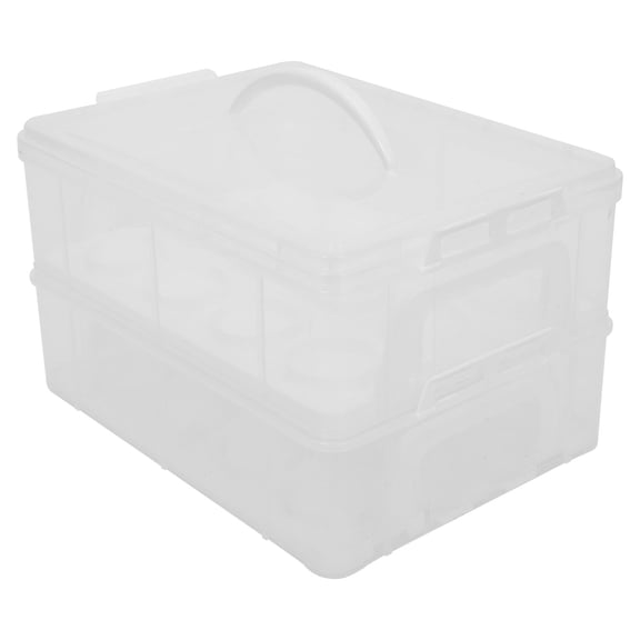 BESTYASH White Reusable Cake Box for Cake Storage with Protective Barrier and Stylish Presentation