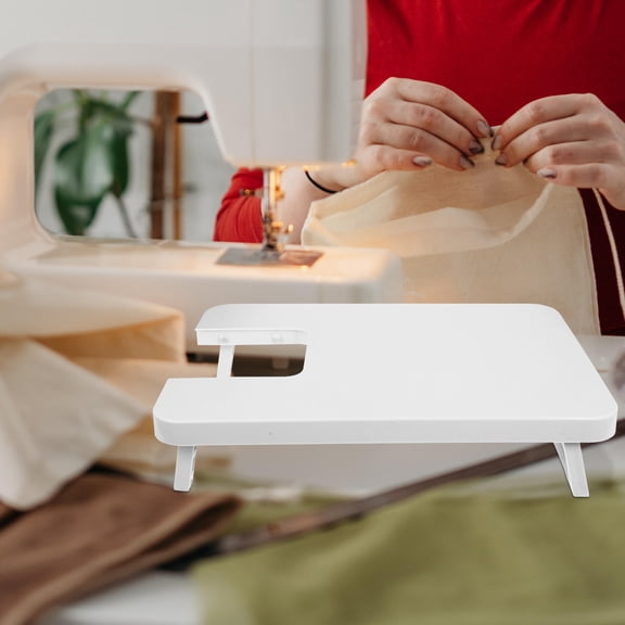 BESTYASH White Sewing Machine Extension Table Durable Plastic with Smooth Surface for 505a