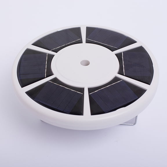 BESTYASH White Solar Flagpole Light with 26 LED Downlight for Outdoor Use Durable Plastic Material