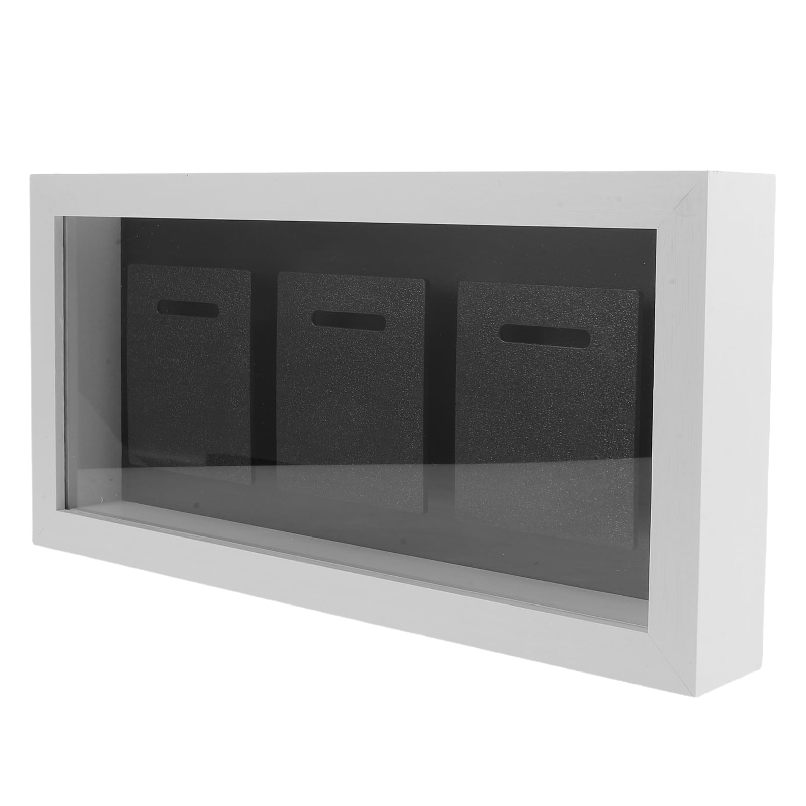 BESTYASH White Solid Wood Medal Display Shadow Box for Wall Or Desk ...