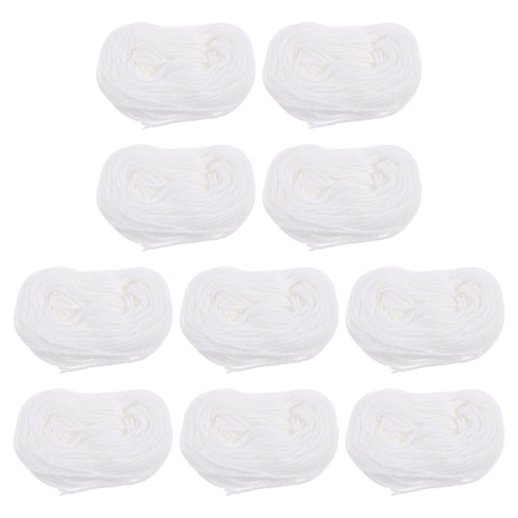 BESTYASH White Thick Cotton Thread for Sewing, Bookbinding, Hand Sewing, and All-Purpose Craft Projects